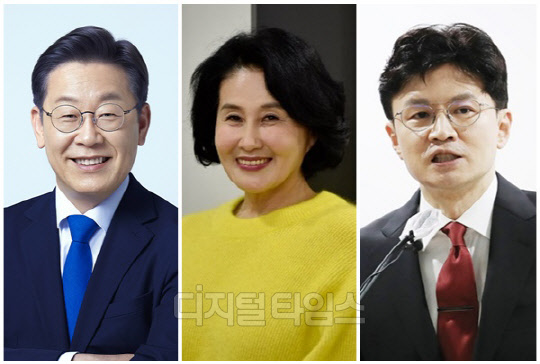 (왼쪽부터) 이재명 더불어민주당 대표, 전여옥 전 국회의원, 한동훈 법무부 장관. <디지털타임스 DB, 민주당 제공, 연합뉴스>